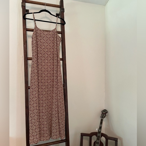 Vintage bold patterned a-line maxi dress - Picture 3 of 5